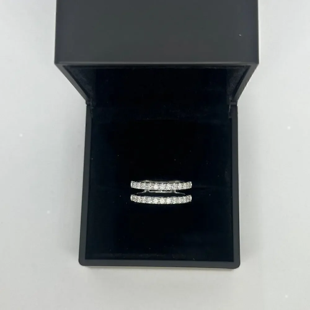 Moissanite Diamond Ring Enhancer Wedding Band GRA Certified Jewelry Size 7